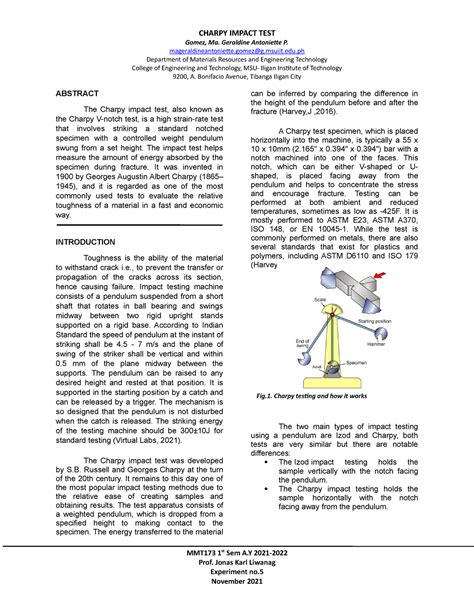 practical applications of charpy impact test|charpy impact test lab report pdf.